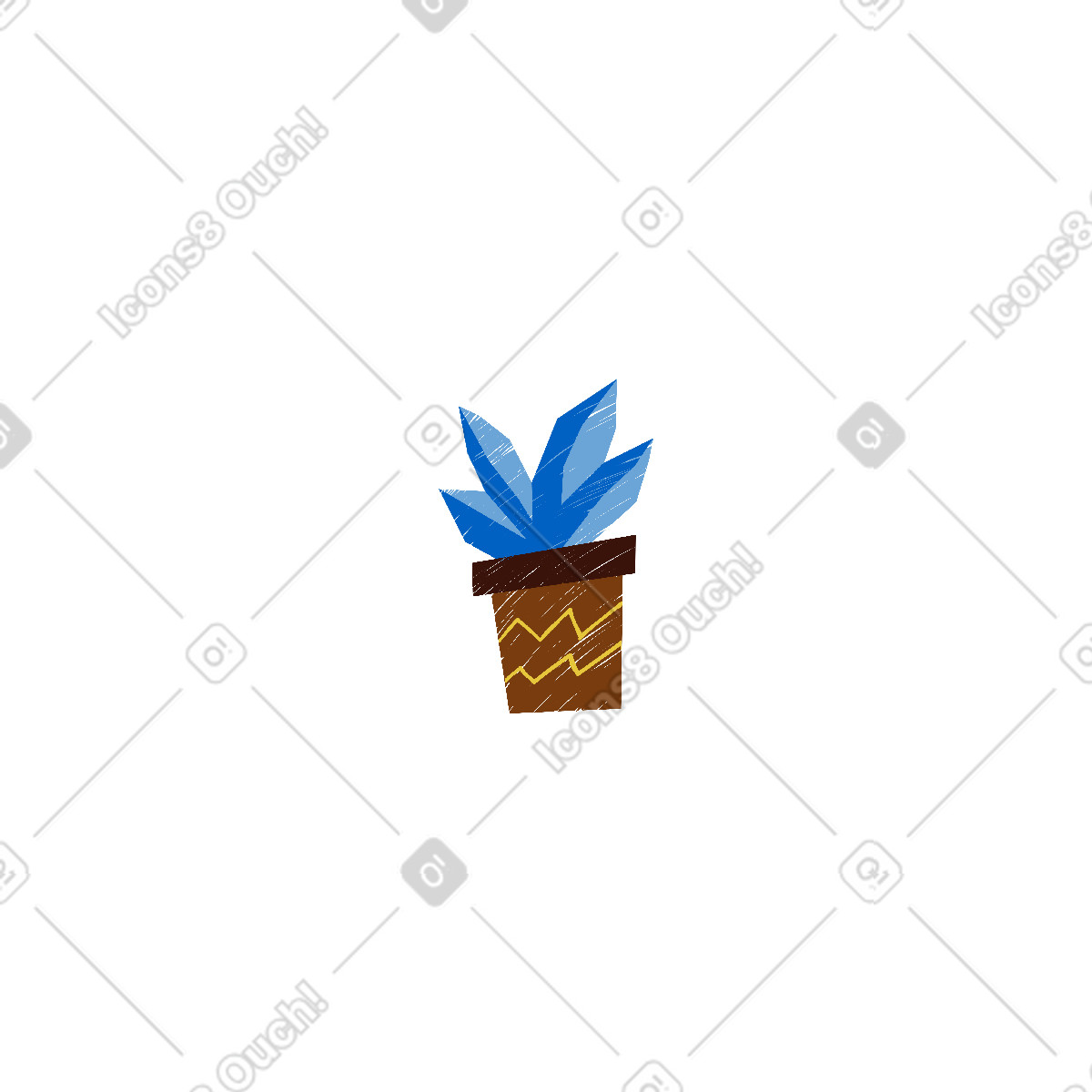 Pianta illustrazione in stile Sleepy scarica in PNG, SVG