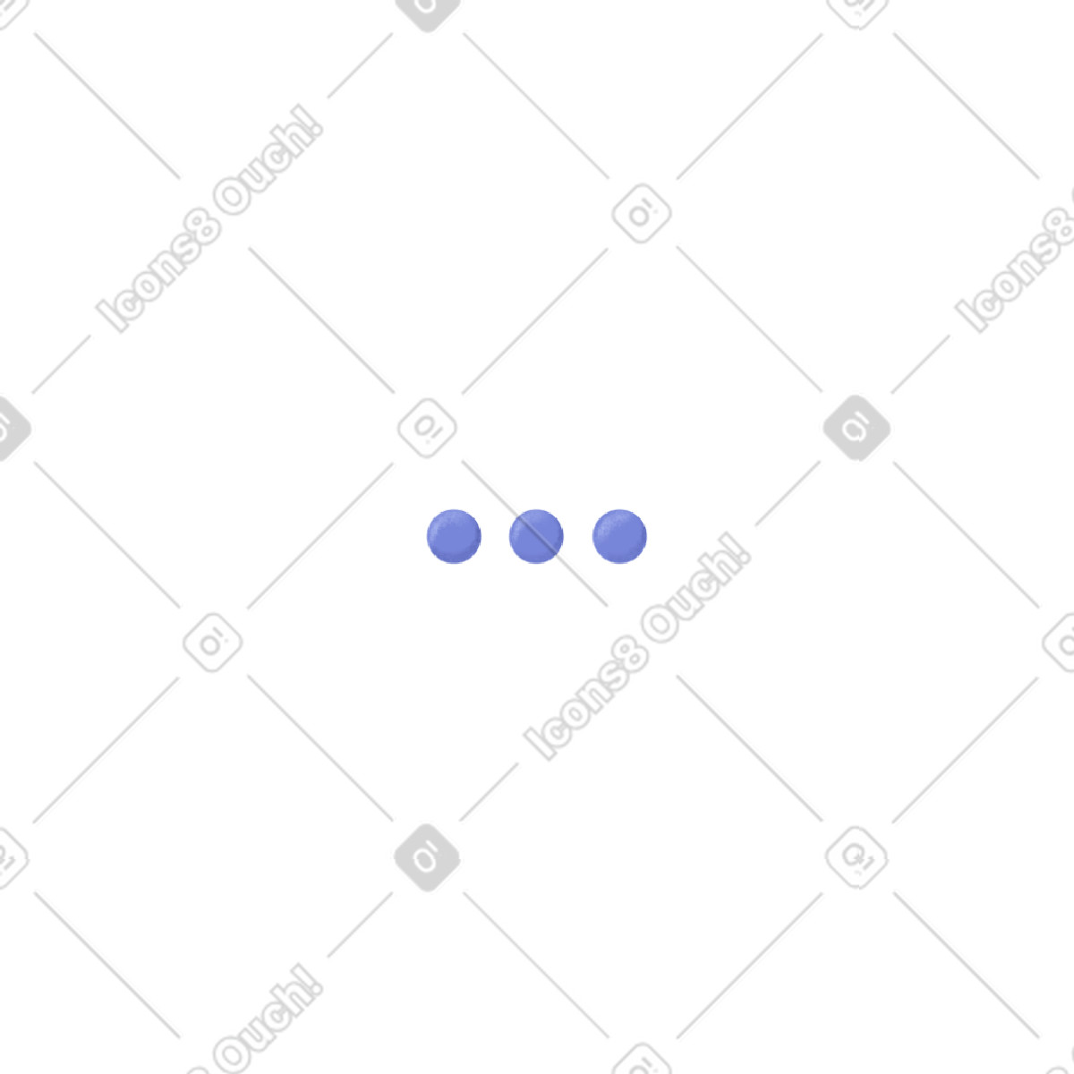 Three blue circles side by illustration in Smart style download in PNG, SVG