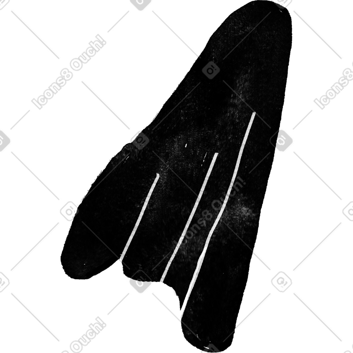 下载 Inky 风格的 Black cloth 插画，支持 PNG、SVG 格式