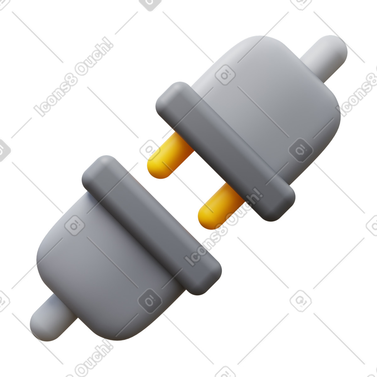 Getrennt-Illustration im 3D Fluency-Stil als Download in PNG, SVG