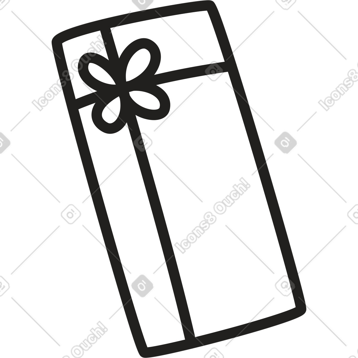 Presente illustrazione in stile Little scarica in PNG, SVG