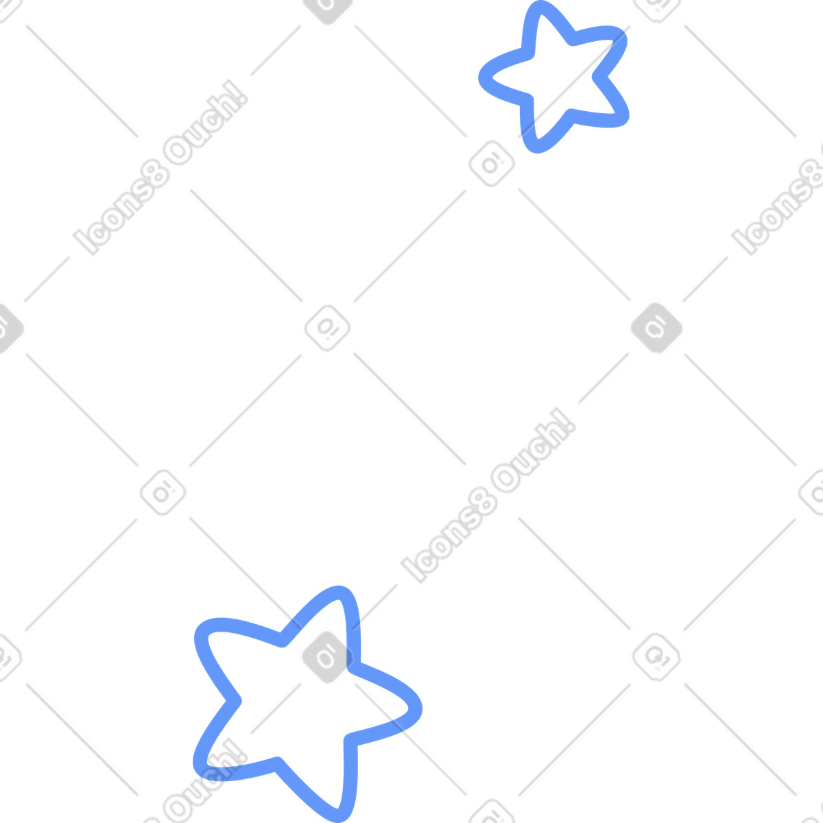 Plain スタイルの 2つ星 のイラストをPNG、SVG形式でダウンロード