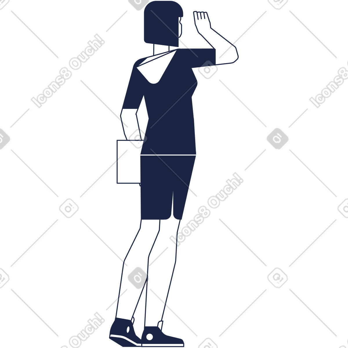 下载 Urban Line 风格的 女商人线 插画，支持 PNG、SVG 格式