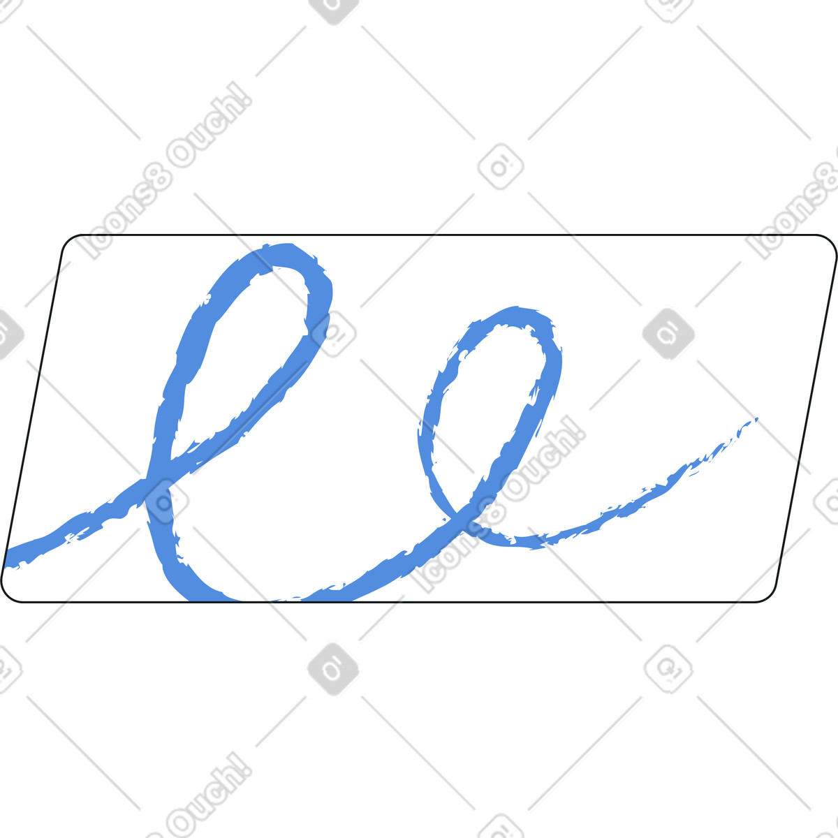 Illustration Cadre avec une ligne ondulée dans le style Midnight à télécharger aux formats PNG, SVG