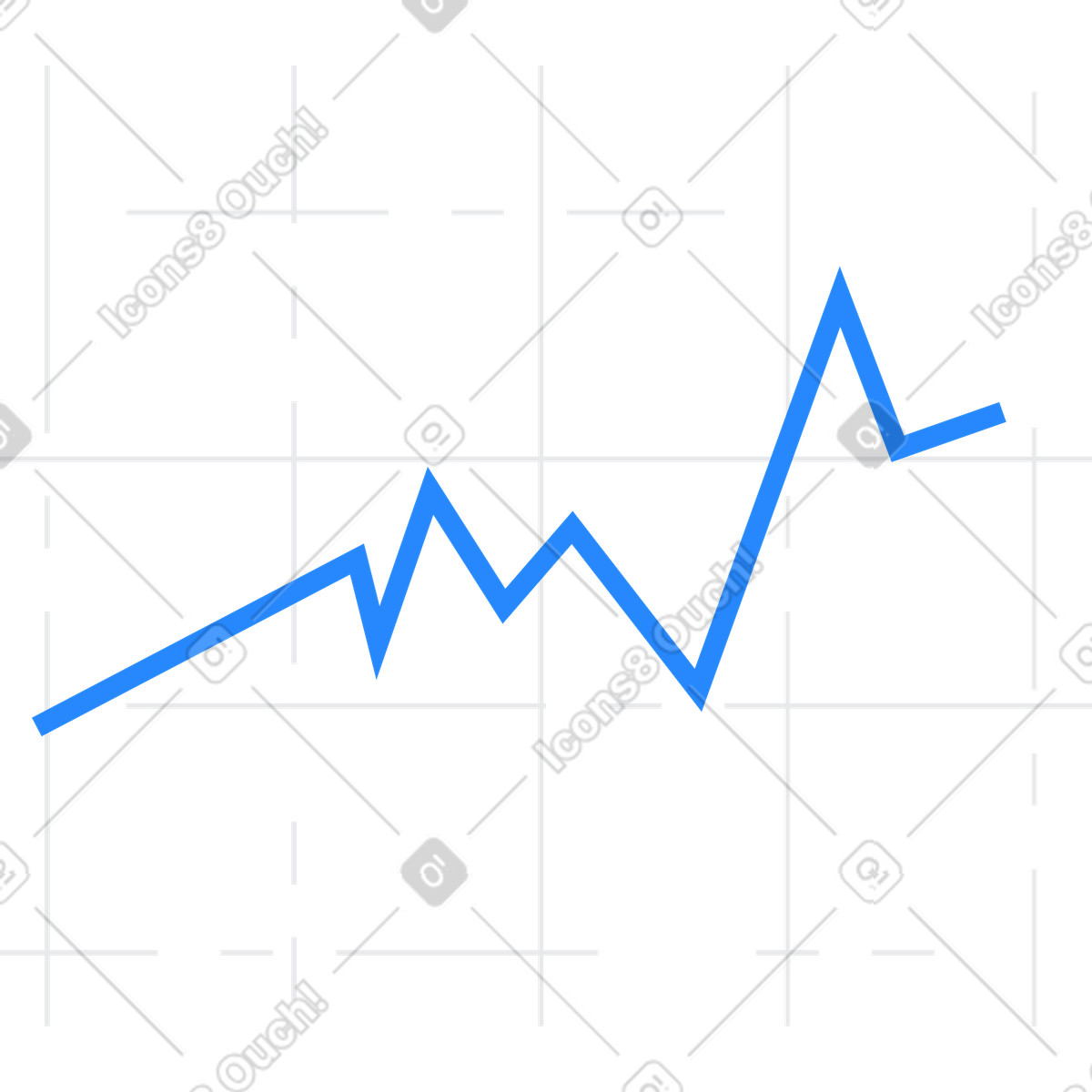 Chart animated illustration in GIF, Lottie (JSON), AE