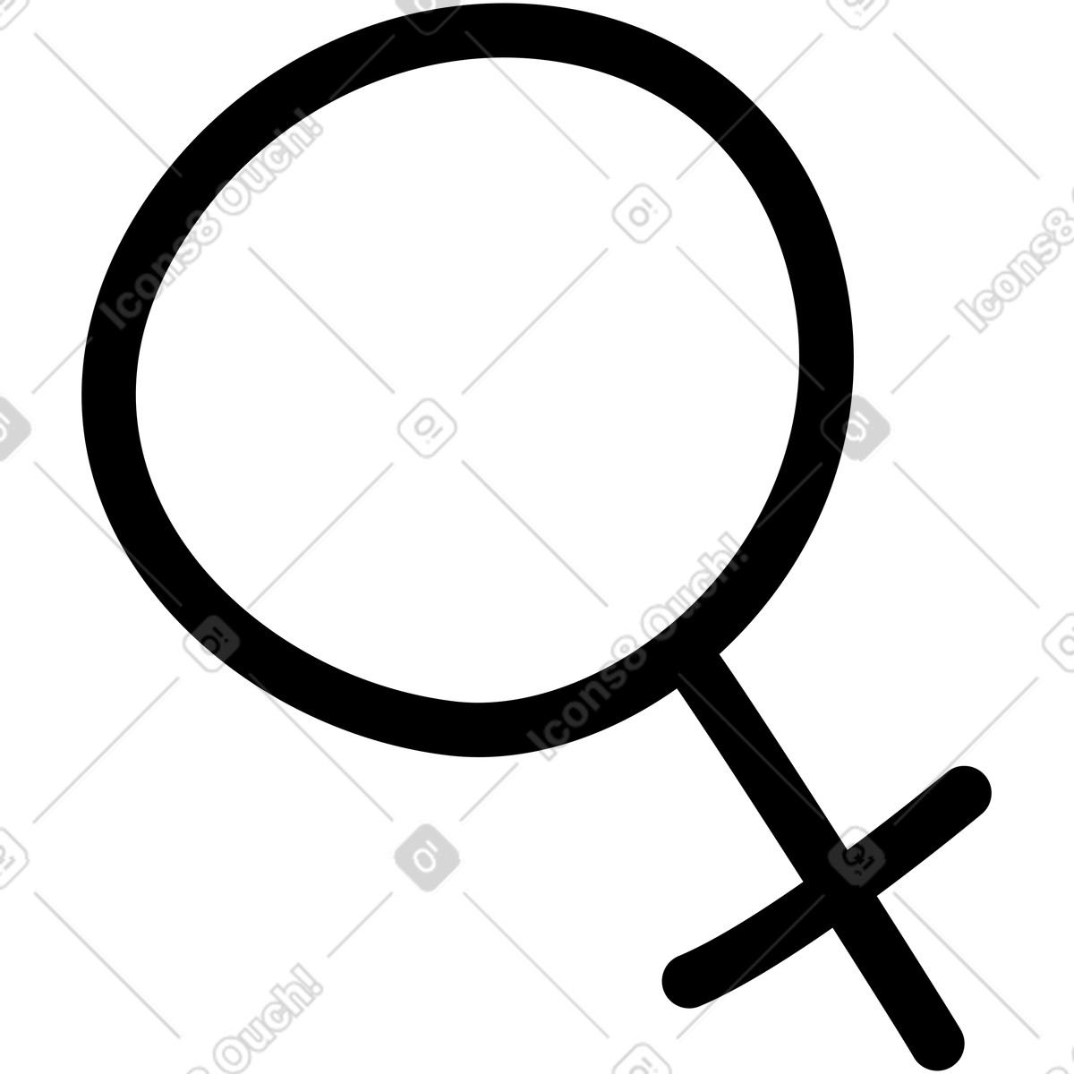 Segno femminile illustrazione in stile Rocky scarica in PNG, SVG