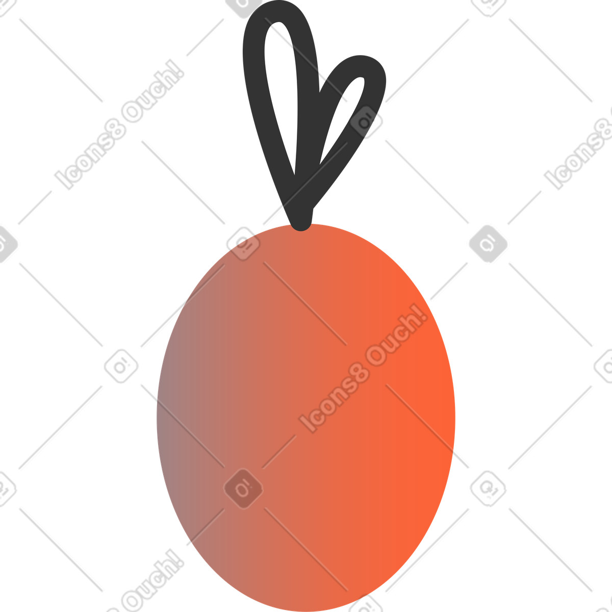 Obst-Illustration im Crayon-Stil als Download in PNG, SVG