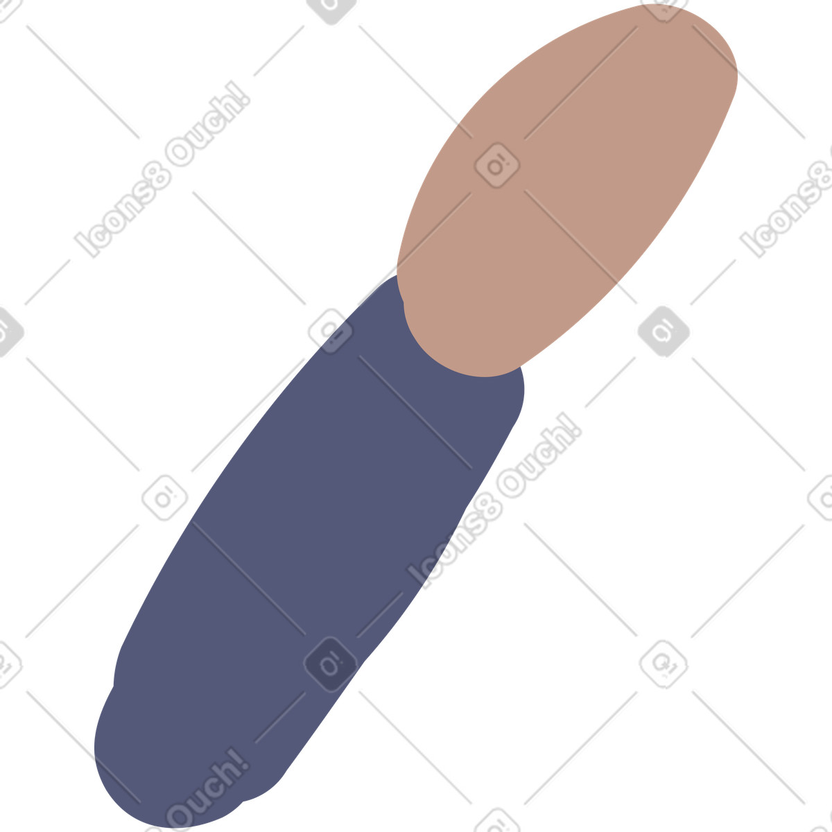 Ilustración Cepillo en estilo Pluto a descargar en PNG y SVG