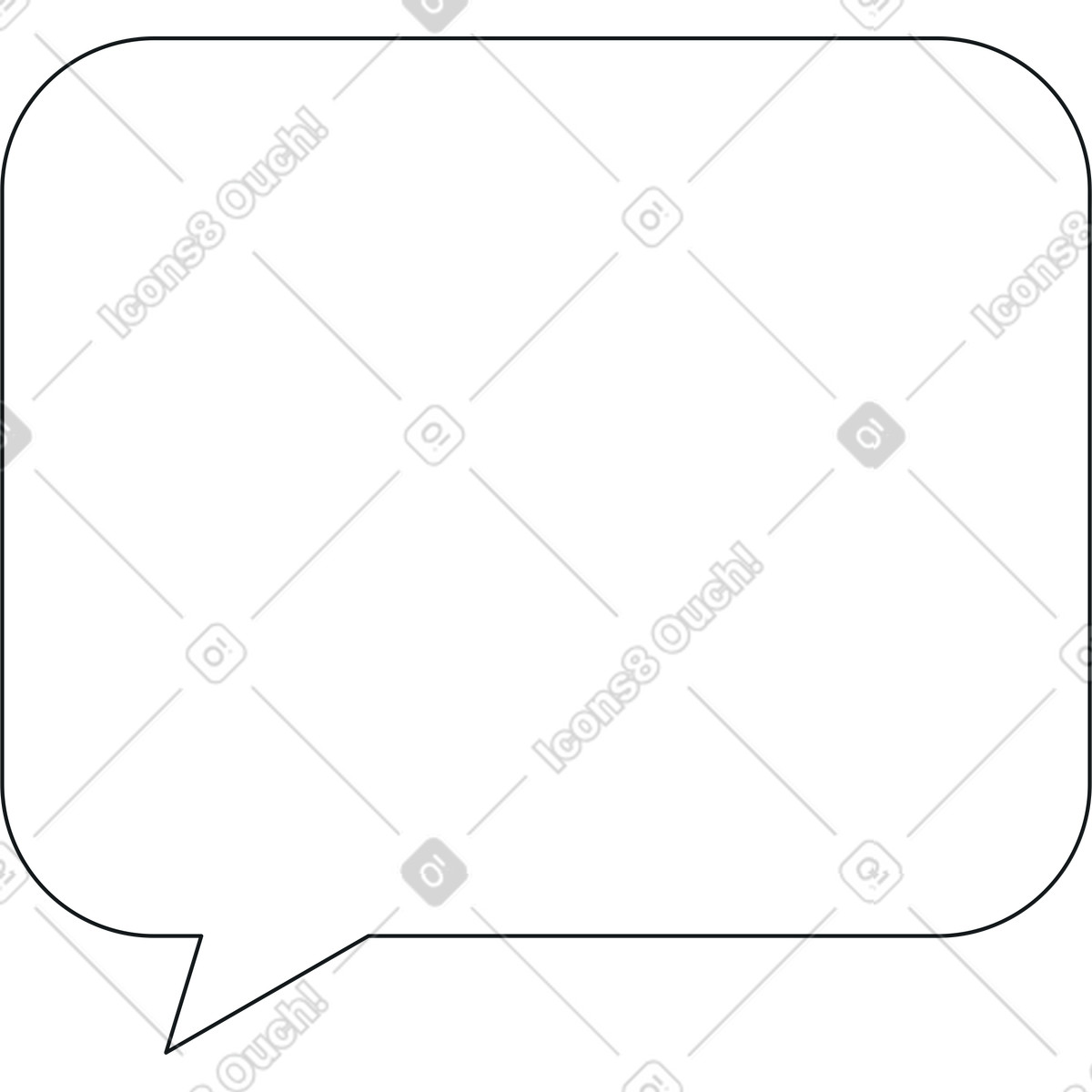 Speech bubble illustration in Midnight style download in PNG, SVG
