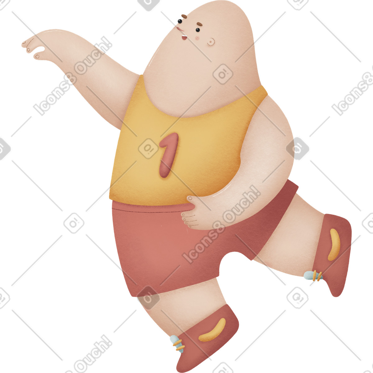 Ilustración Chico en estilo Woolly a descargar en PNG y SVG