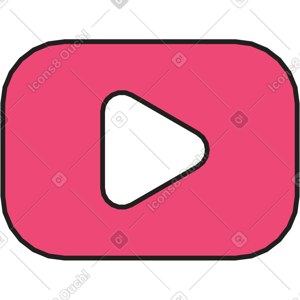 Play-symbol-Illustration im Dazzle Line-Stil als Download in PNG, SVG
