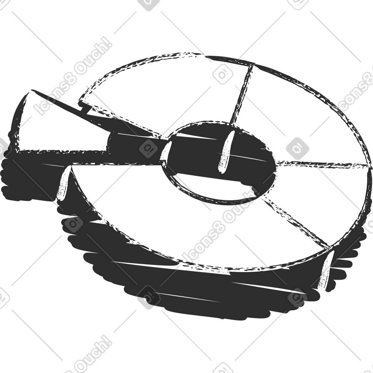 Иллюстрация Круговая диаграмма в стиле Graphite — скачать в форматах PNG, SVG
