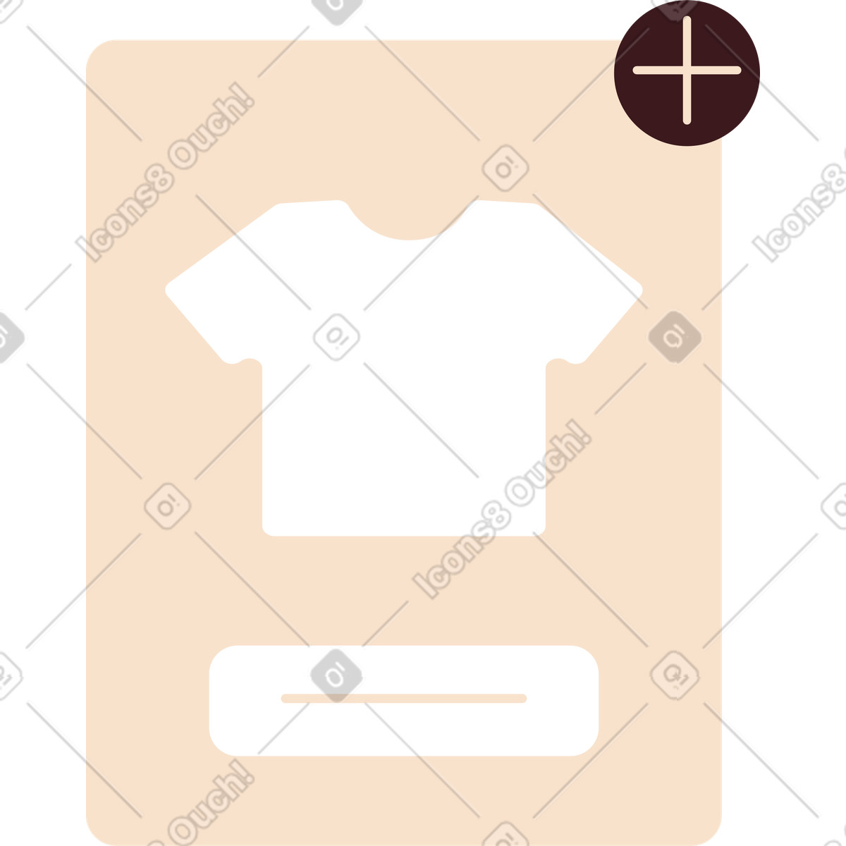 Illustration Fenêtre de sélection vêtements dans le style Folks à télécharger aux formats PNG, SVG