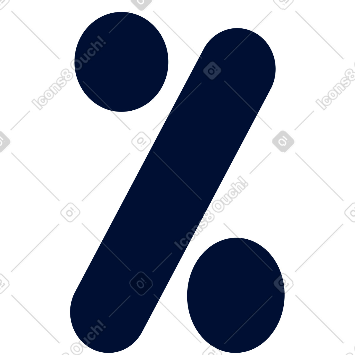 Illustration Signe de pourcentage dans le style Blink à télécharger aux formats PNG, SVG