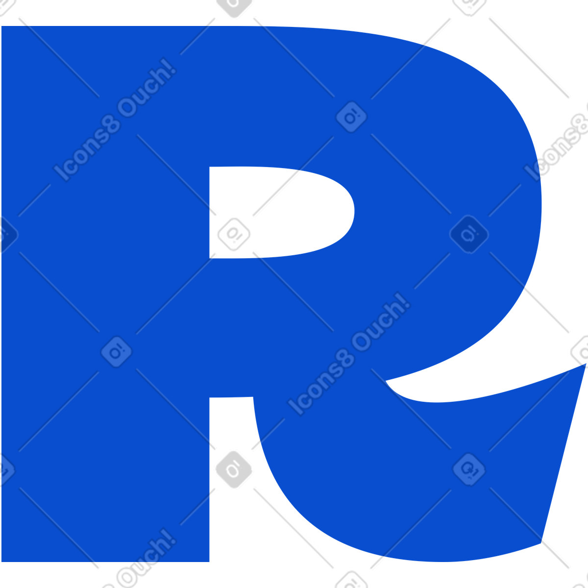 Tiny スタイルの 文字r のイラストをPNG、SVG形式でダウンロード