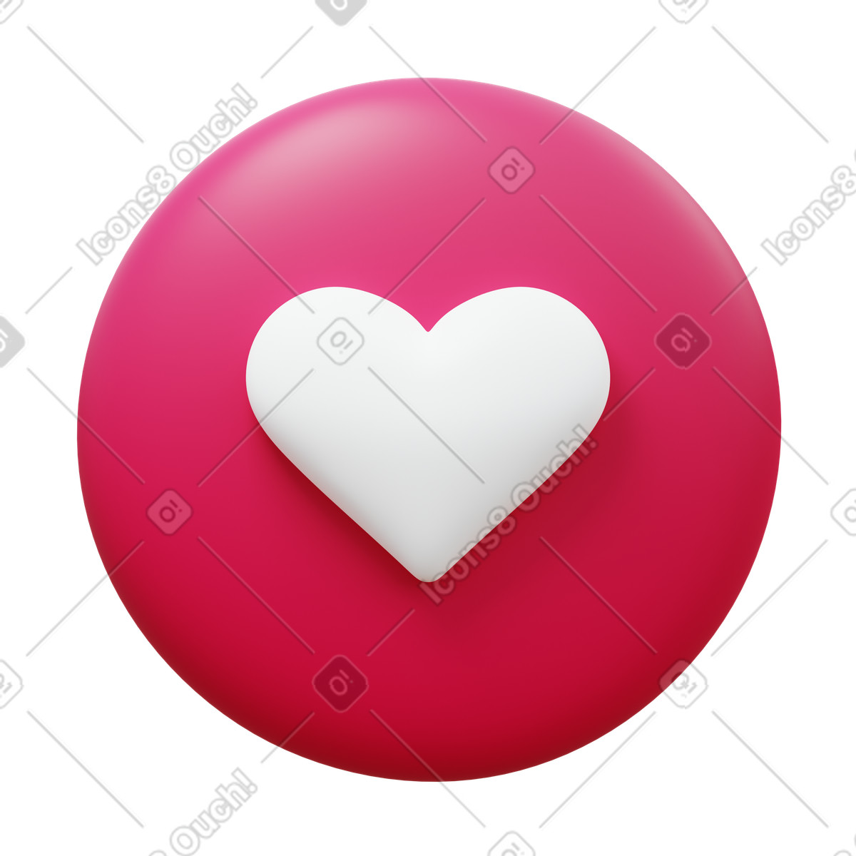 Love circled animated illustration in 3D Fluency style download in GIF, Lottie (JSON), AE