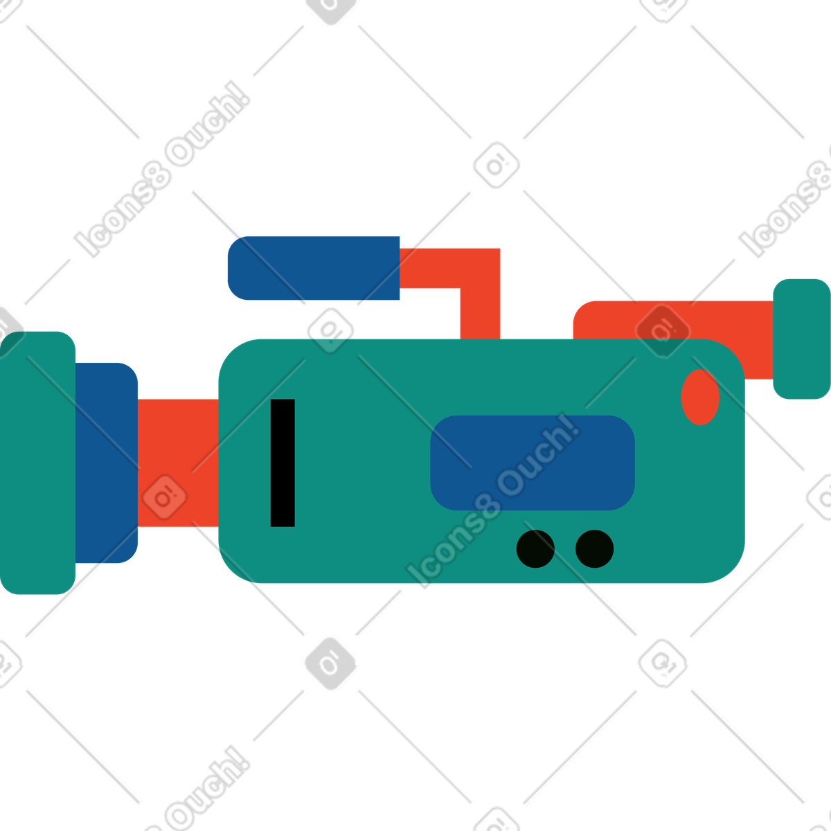 Videocamera illustrazione in stile Polar scarica in PNG, SVG
