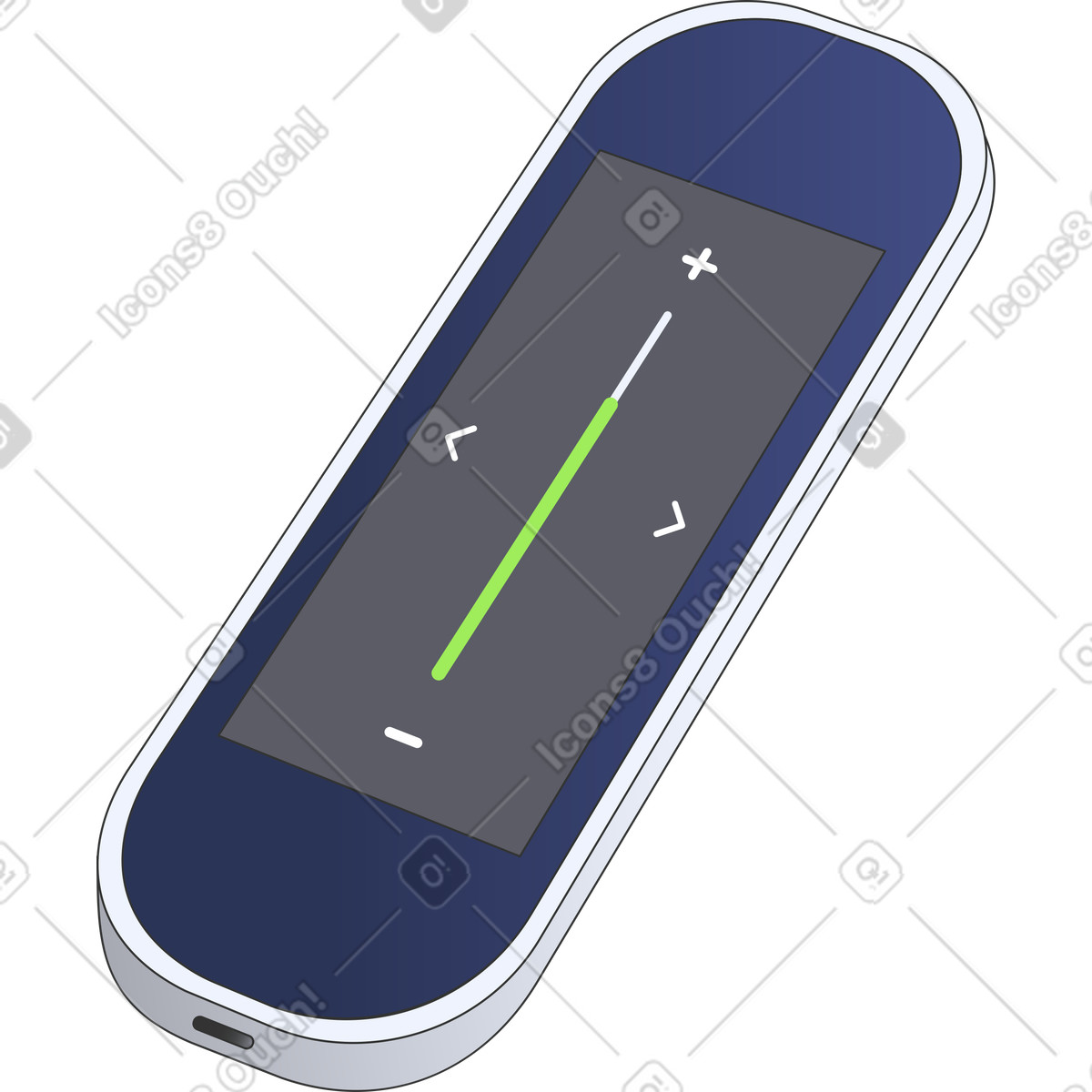 Ilustración Pequeño control remoto en estilo Kit a descargar en PNG y SVG