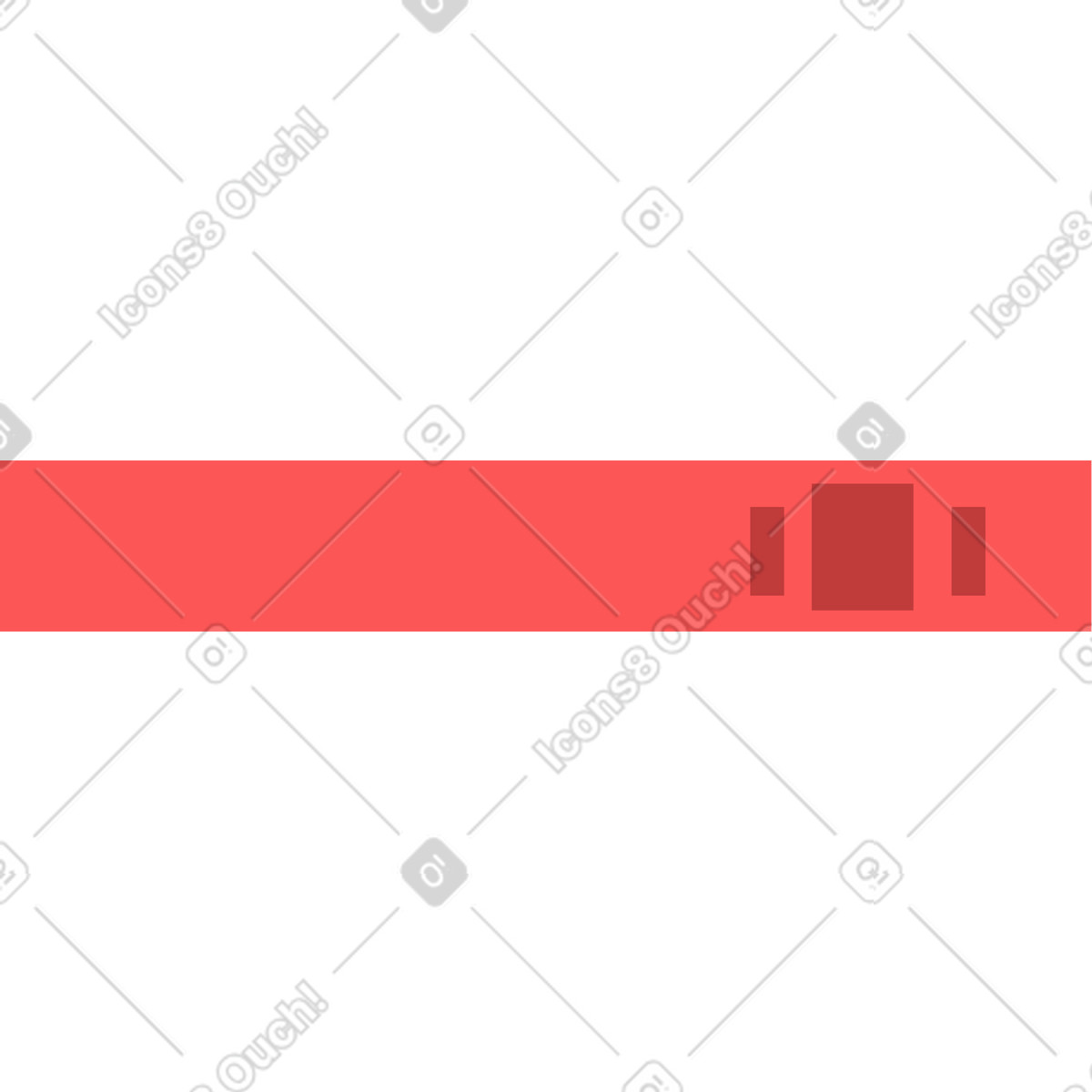 Ilustración Red folder with documents en estilo Lagom a descargar en PNG y SVG