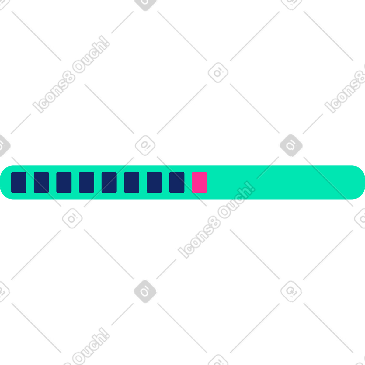 Illustration Barre de progression aux formats PNG et SVG