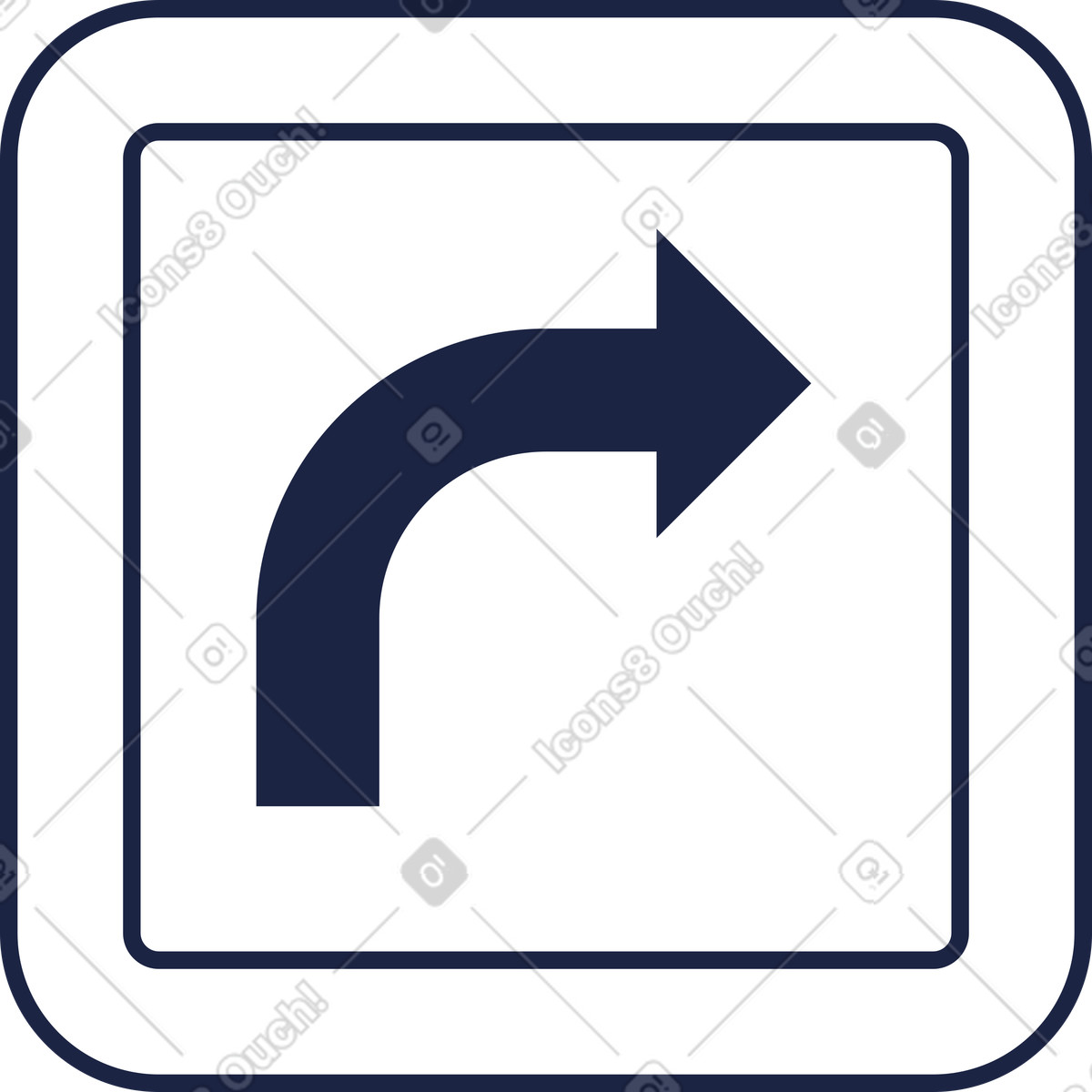 Ilustração de Sinal trânsito em no estilo Urban Line para baixar em PNG, SVG
