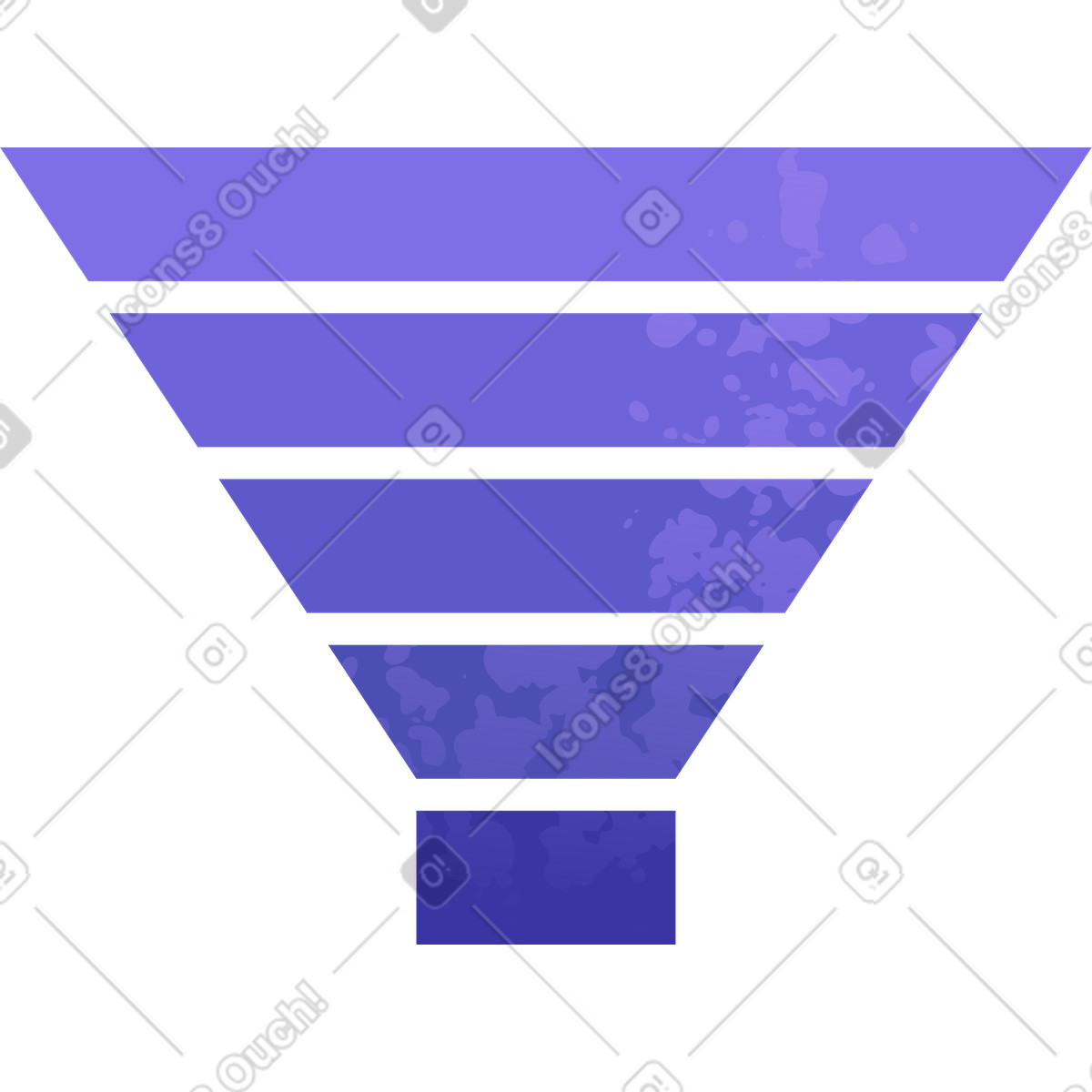 Ilustración Embudo en estilo Bright a descargar en PNG y SVG