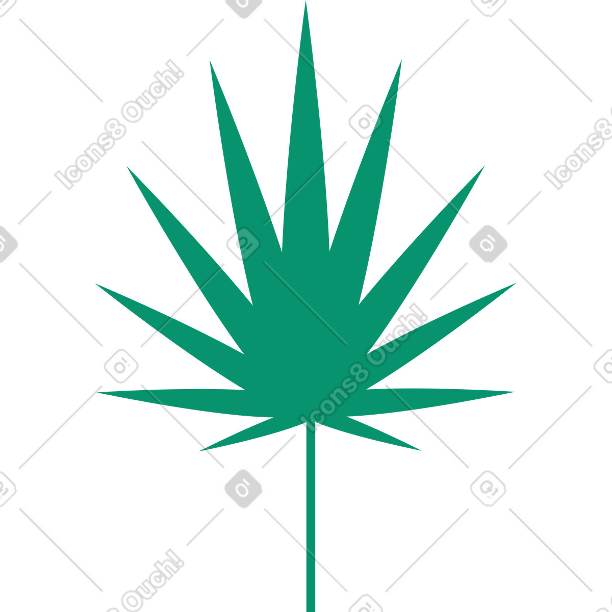 Ilustração de Folha em no estilo Spot para baixar em PNG, SVG