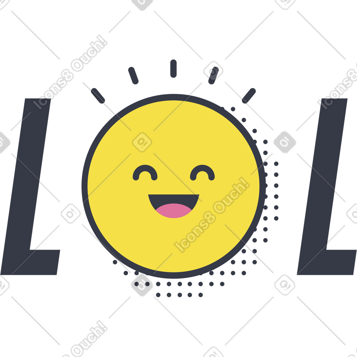 Ilustração de Ri muito em no estilo Abstract para baixar em PNG, SVG