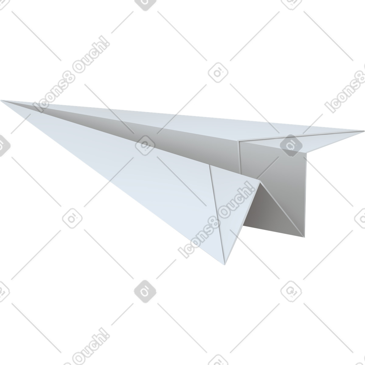 Props スタイルの Paper plane のイラストをPNG、SVG形式でダウンロード