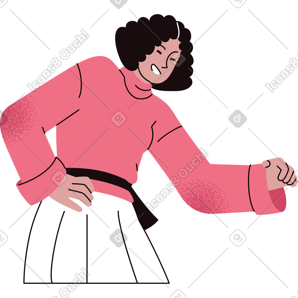 Ilustração de Mulher em no estilo Delight para baixar em PNG, SVG