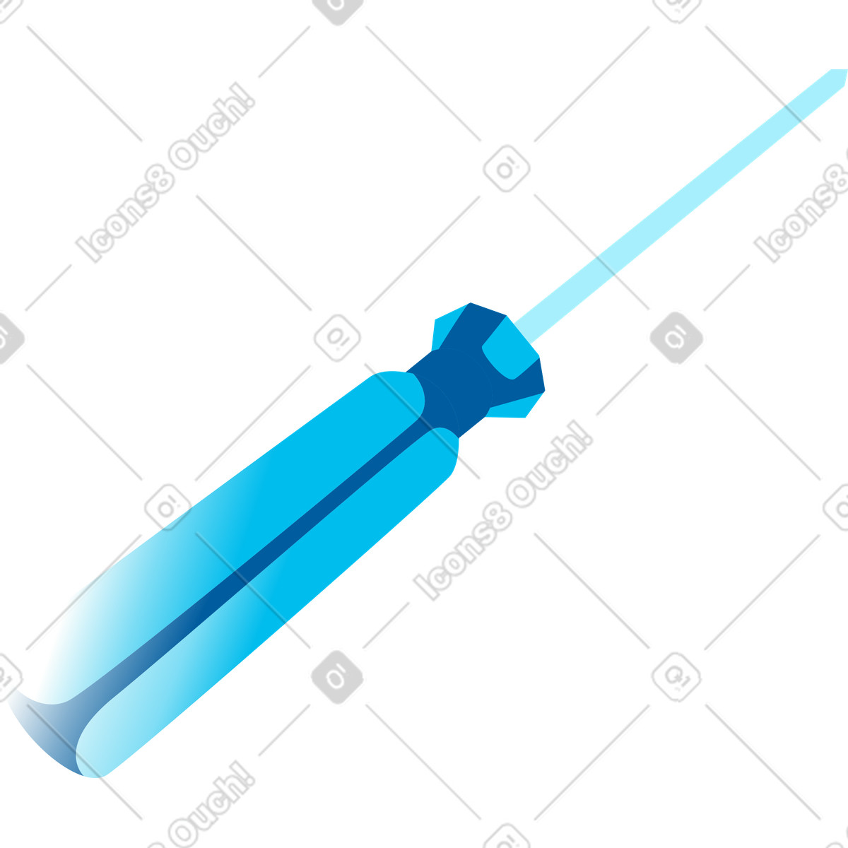 Screwdriver illustration in PNG, SVG