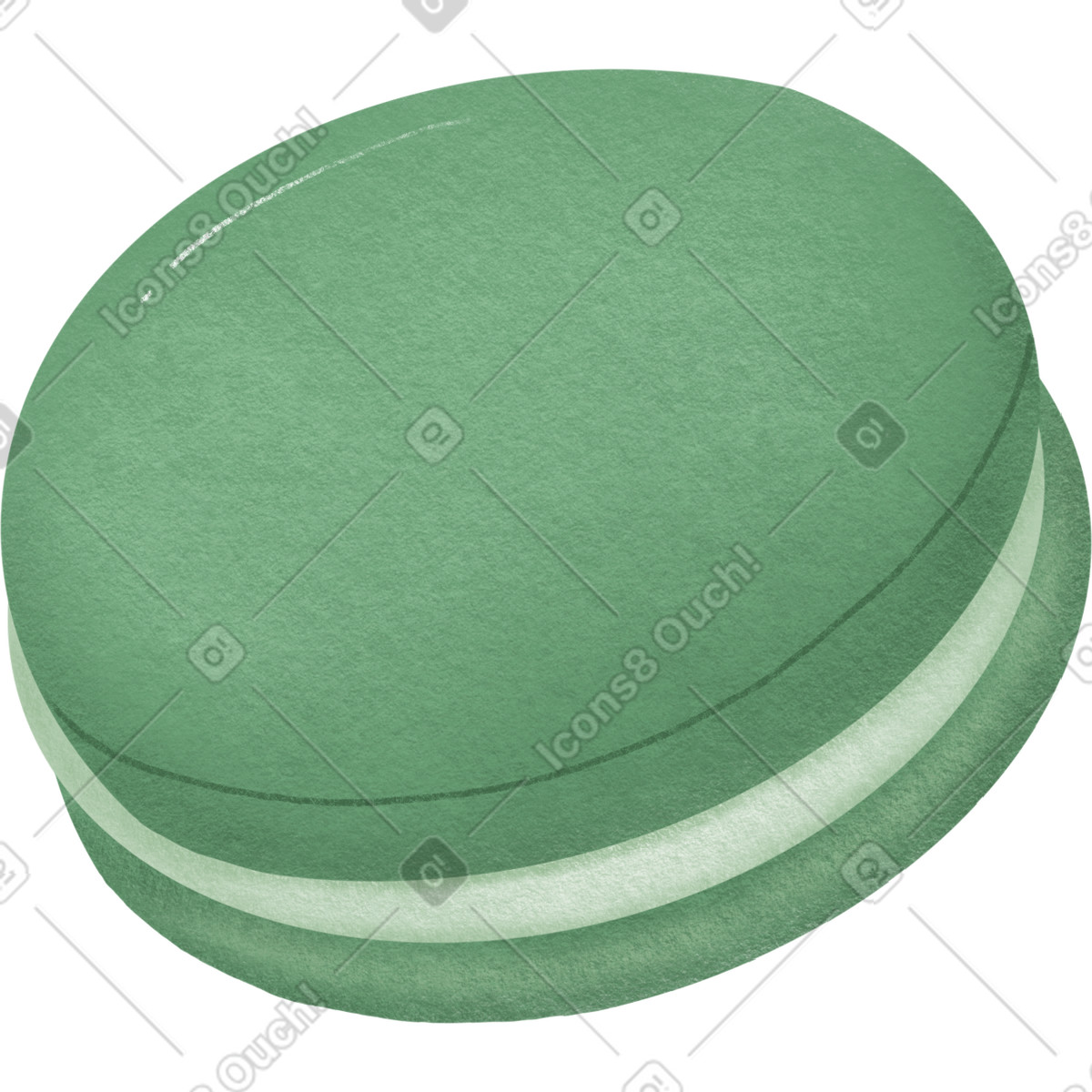 Illustration Macaron dans le style Woolly à télécharger aux formats PNG, SVG