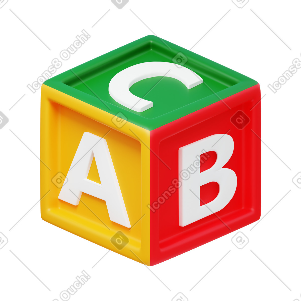 Brick illustrazione in stile 3D Fluency scarica in PNG, SVG