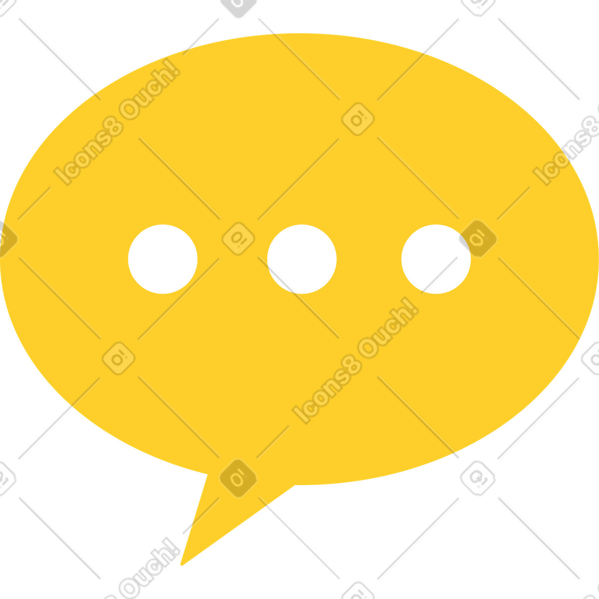 Illustration Le message de la bulle dialogue est en cours d'écriture dans style Sammy à télécharger aux formats PNG, SVG