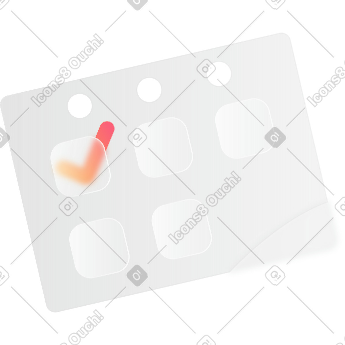 Ilustración Hoja de calendario en estilo Morphis a descargar en PNG y SVG