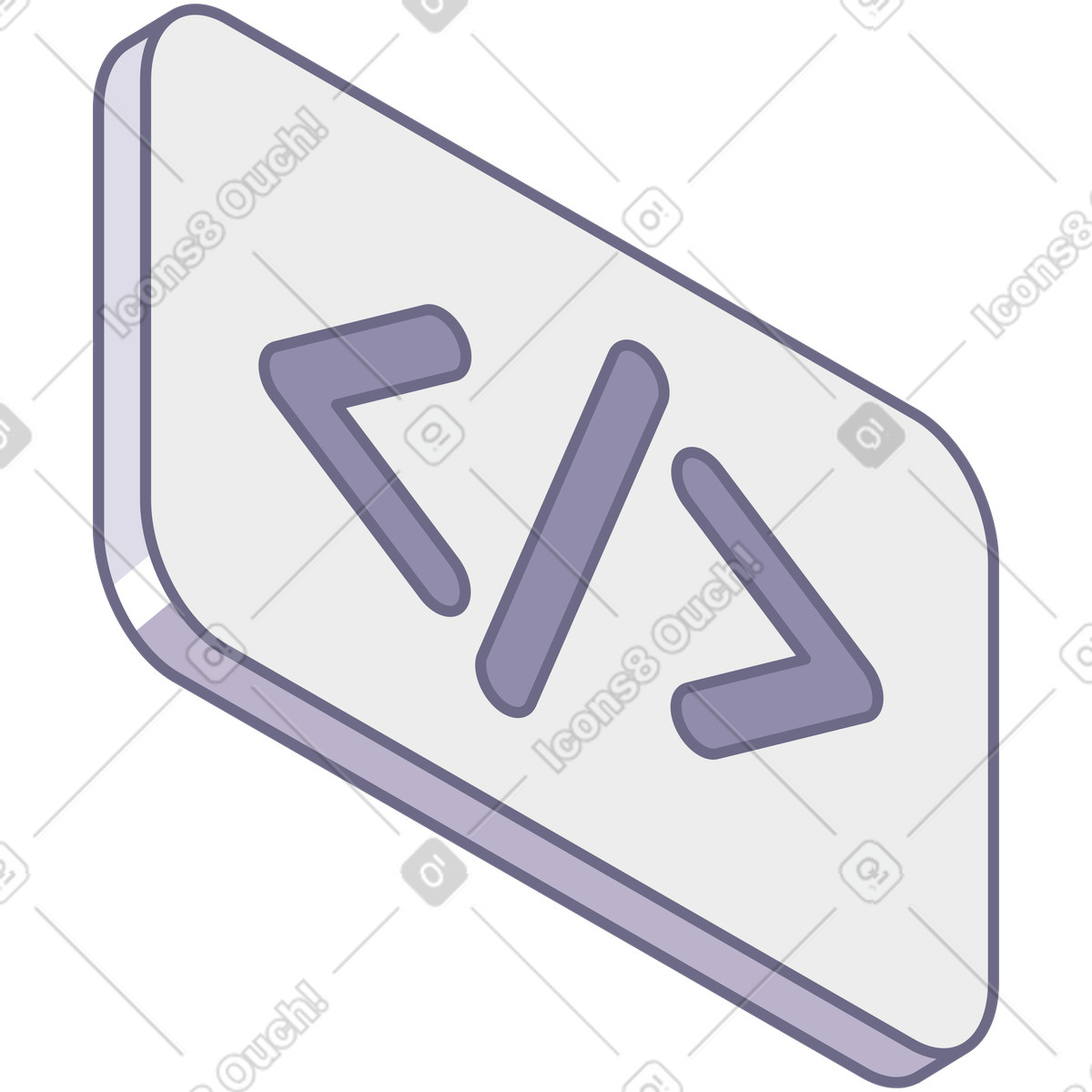 Illustration Signe de code dans le style Modul à télécharger aux formats PNG, SVG