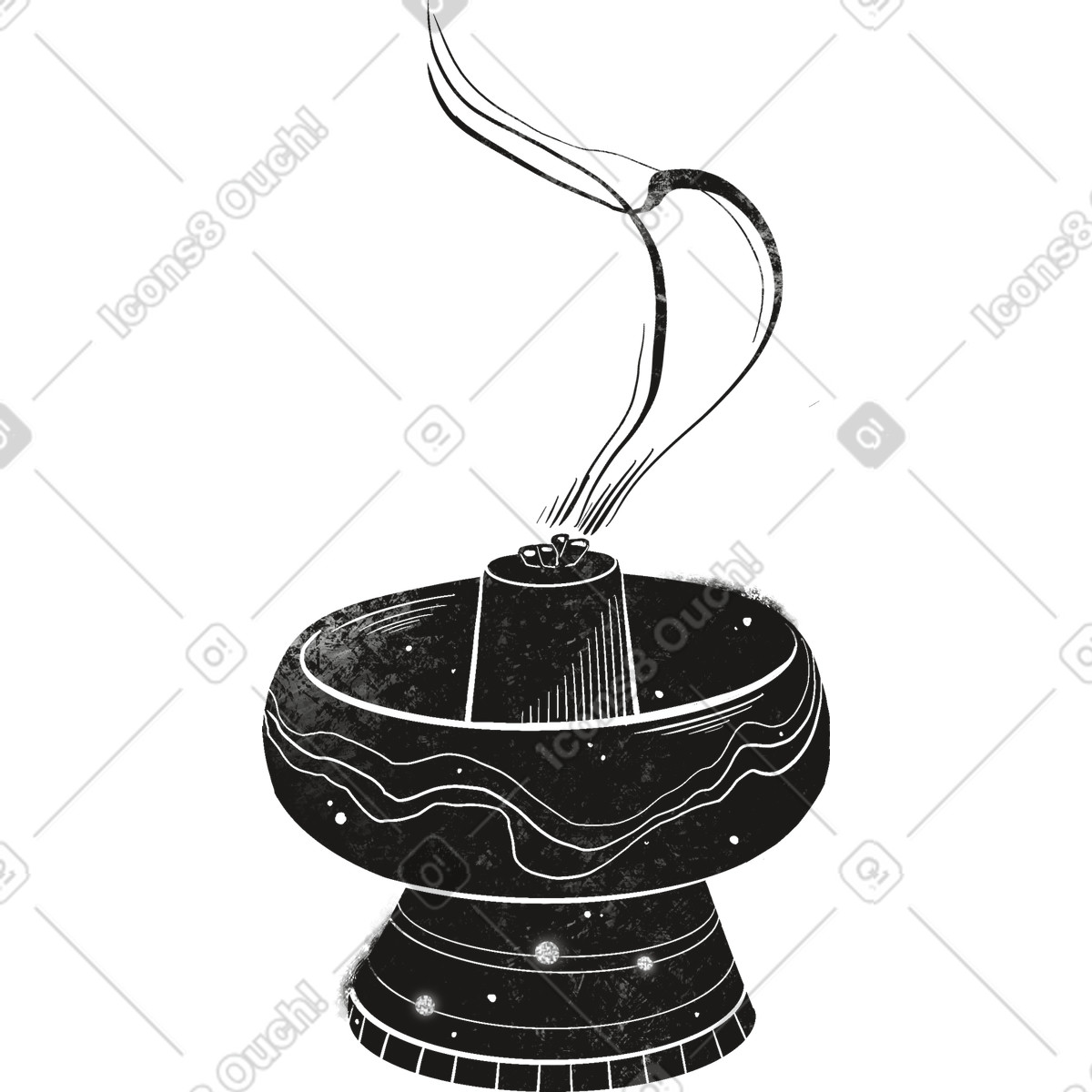 下载 Mystery 风格的 Incense burner 插画，支持 PNG、SVG 格式