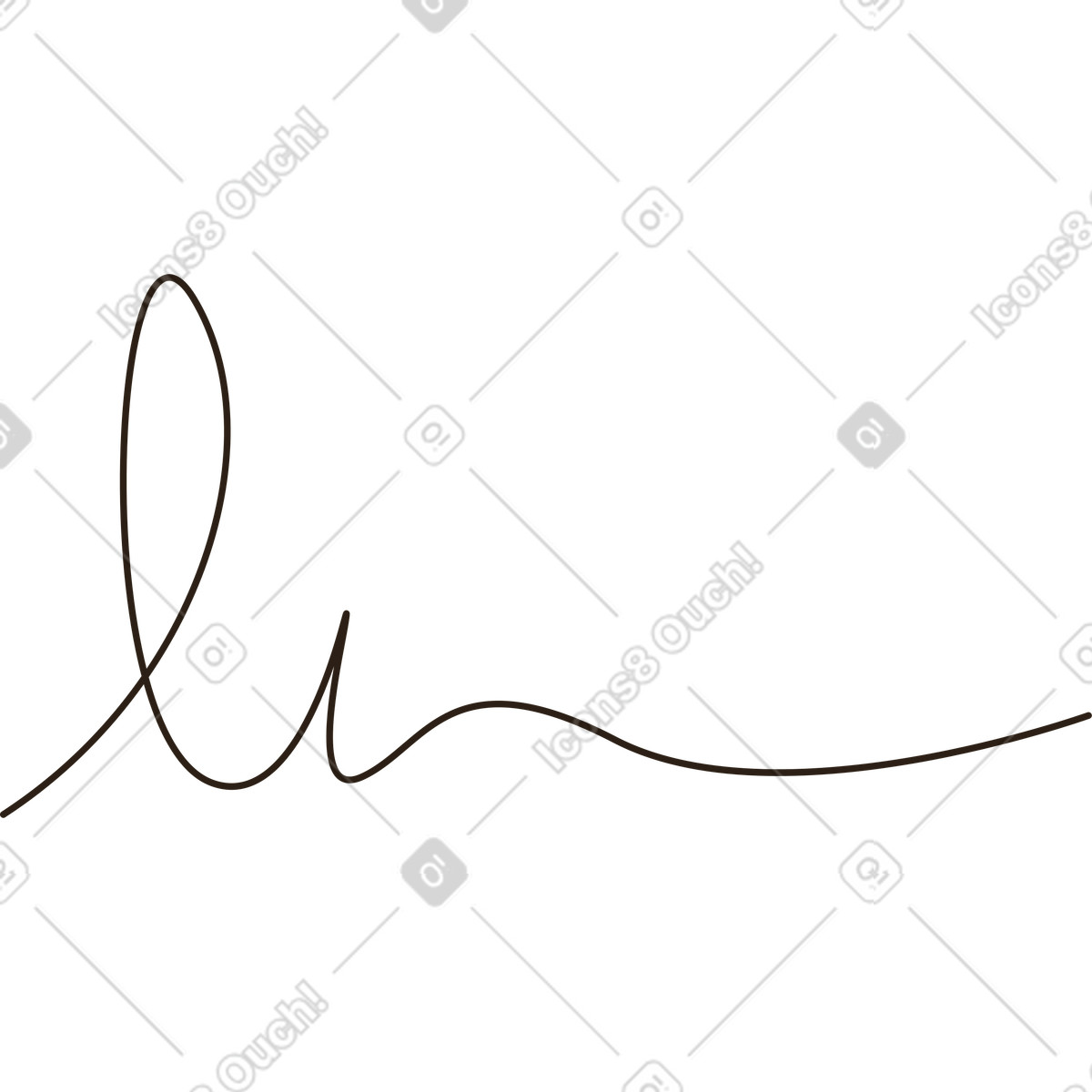 Firma nera illustrazione in stile Plain scarica in PNG, SVG