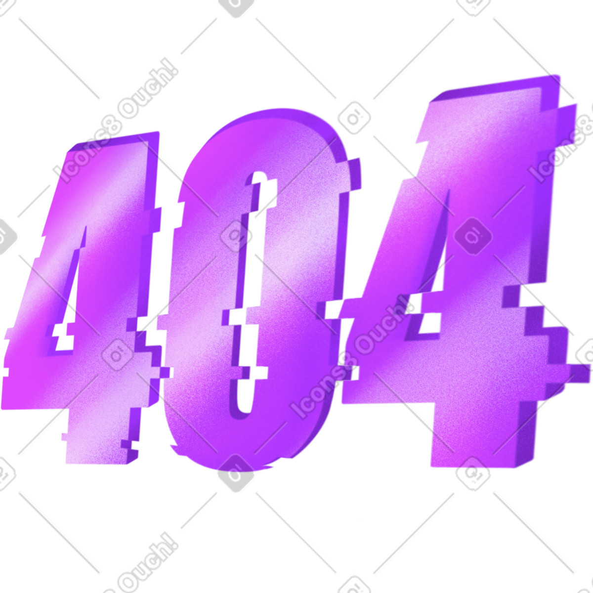 Numbers four hundred illustration in Smart style download in PNG, SVG