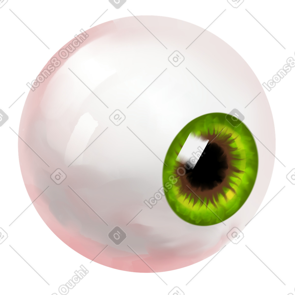 Eyeball-Illustration im Jumble-Stil als Download in PNG, SVG