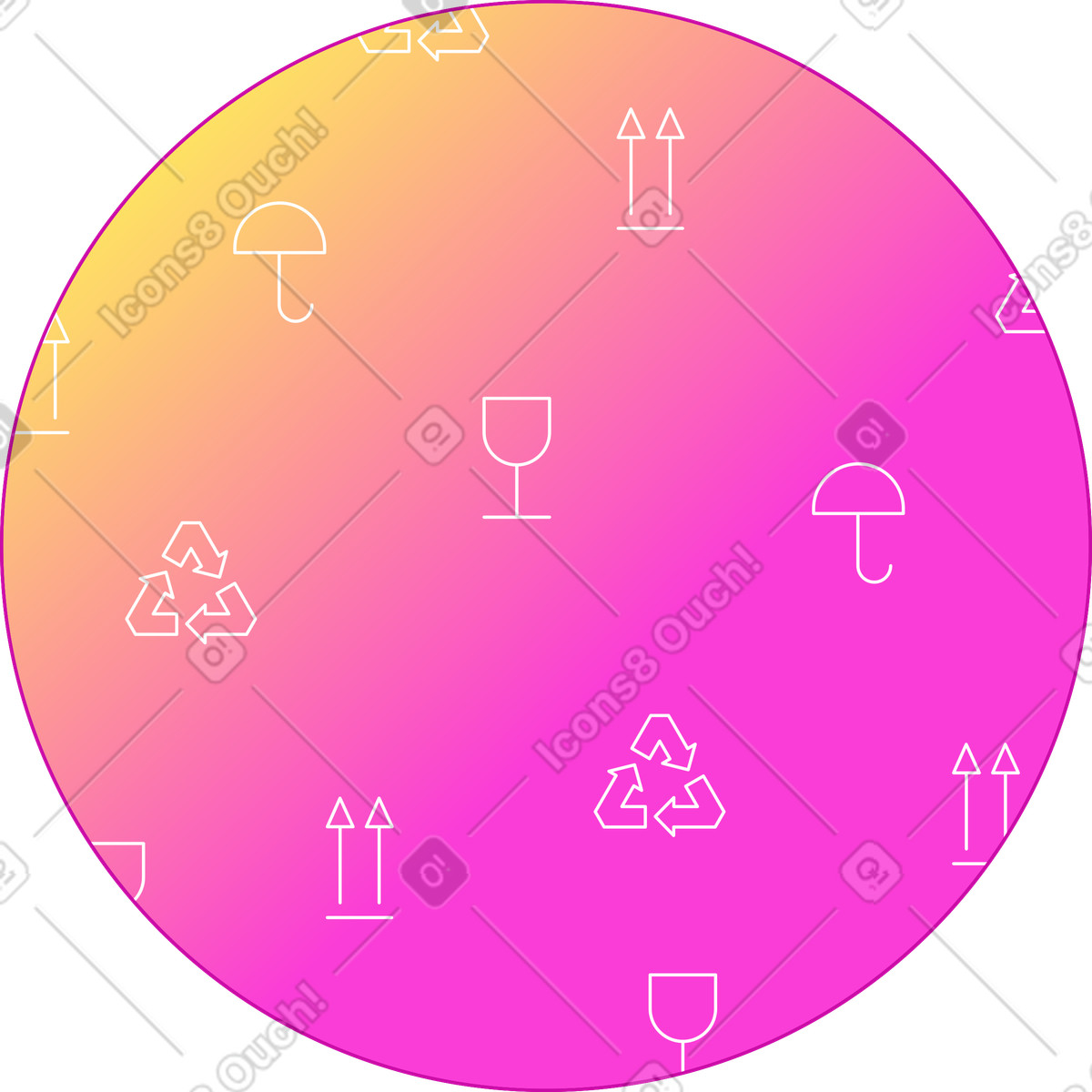 Background delivery illustration in Rainbow style download in PNG, SVG