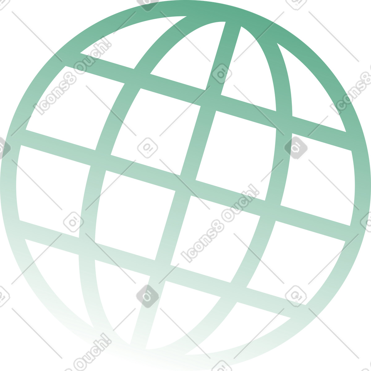 Ilustración Icono de globo en estilo Network a descargar en PNG y SVG