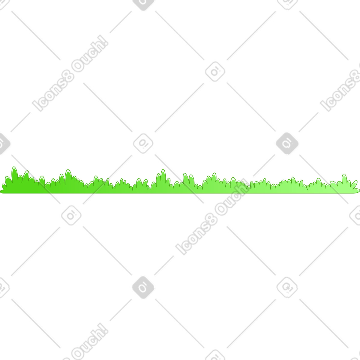 Ilustración Césped en estilo Rainbow a descargar en PNG y SVG
