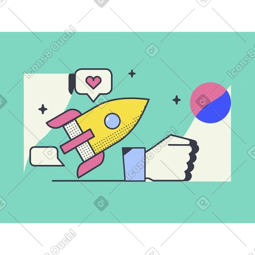Popularity animated illustration in GIF, Lottie (JSON), AE