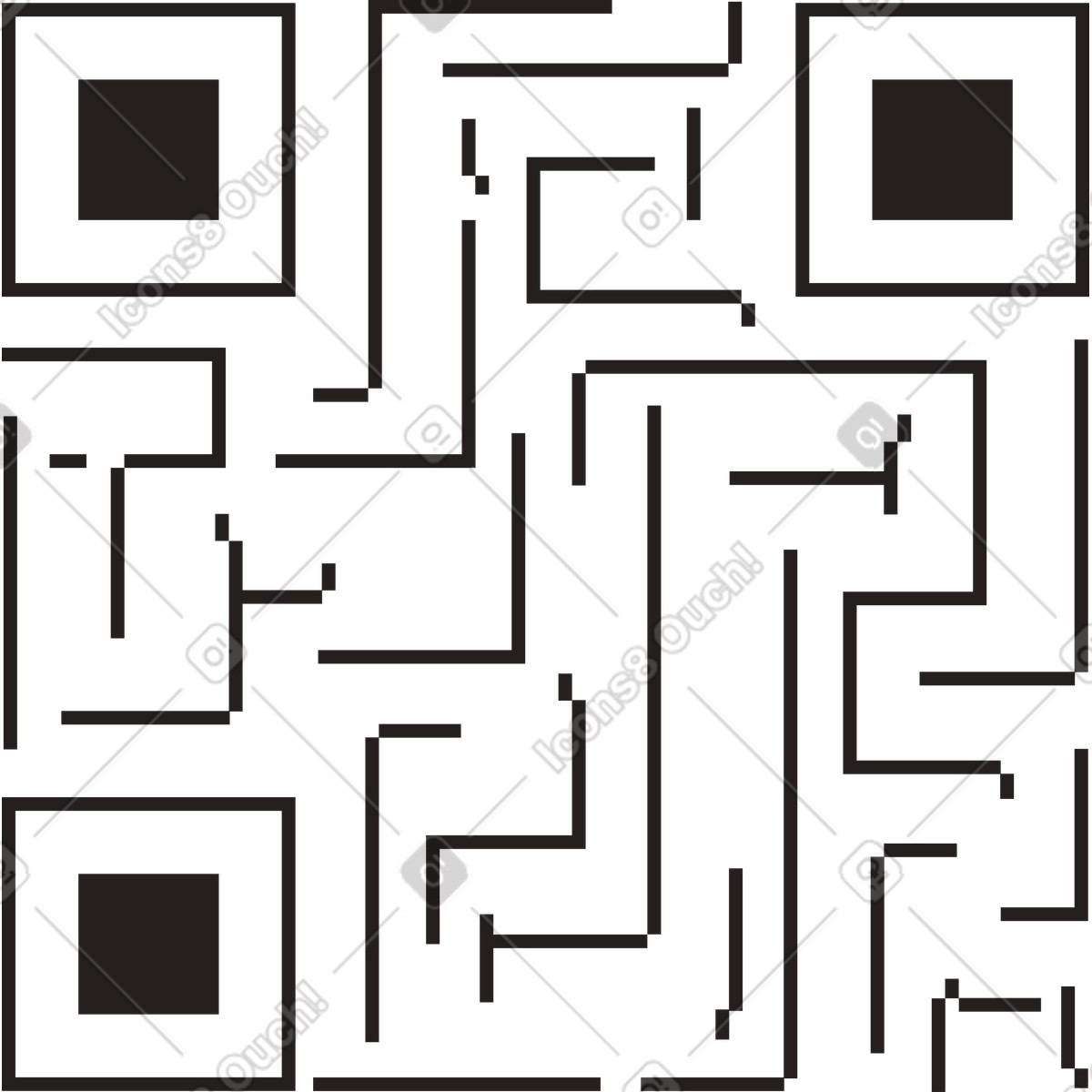 Иллюстрация Qr код в стиле Like — скачать в форматах PNG, SVG