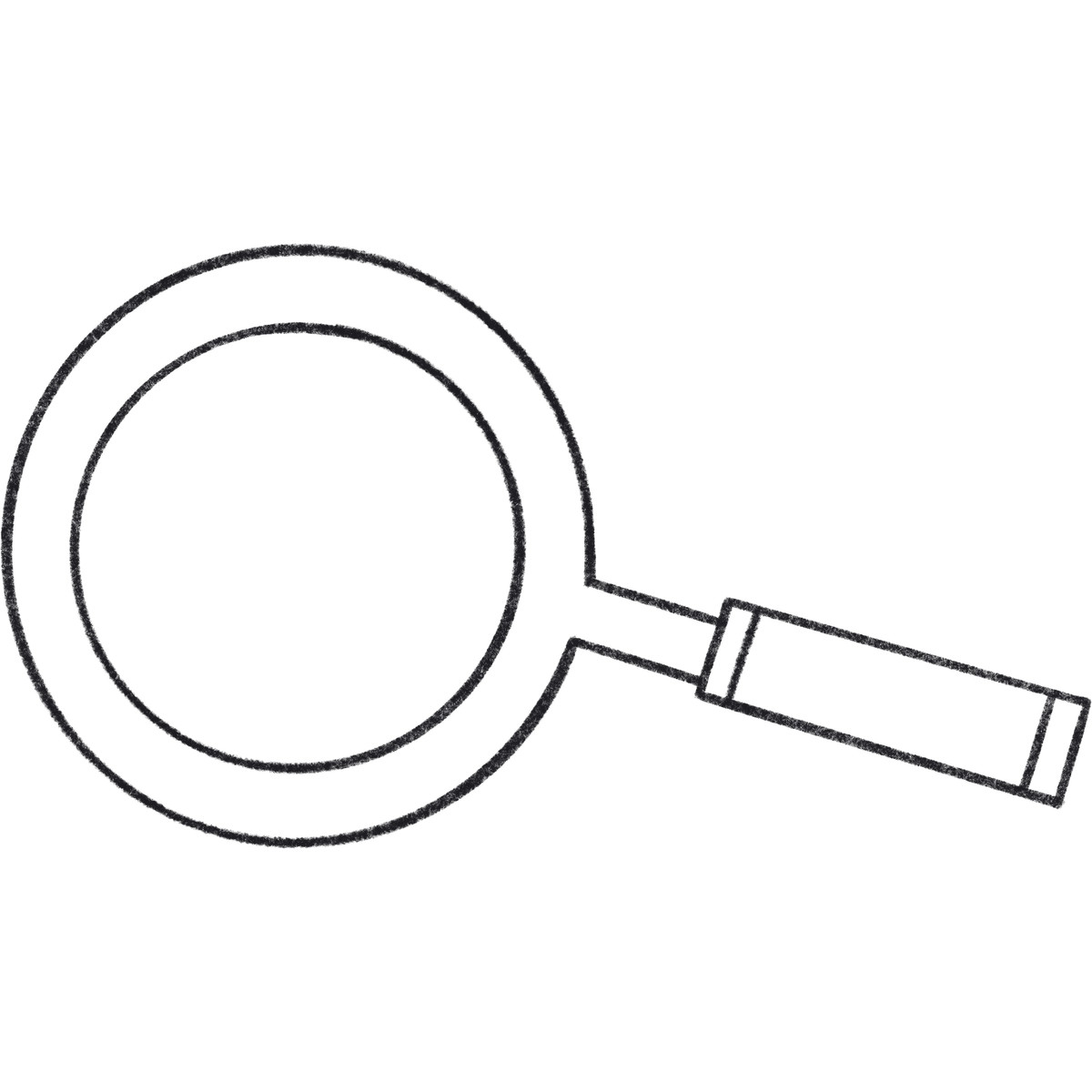 Lente d'ingrandimento illustrazione in stile Bonbon Line scarica in PNG, SVG