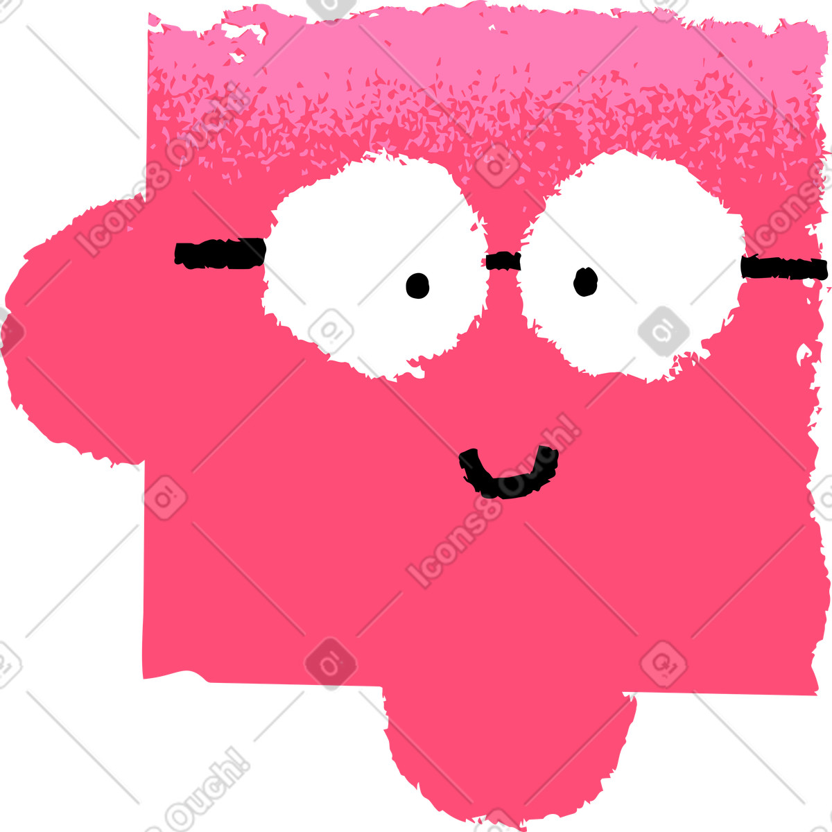 下载 Mirage 风格的 困惑的脸 插画，支持 PNG、SVG 格式