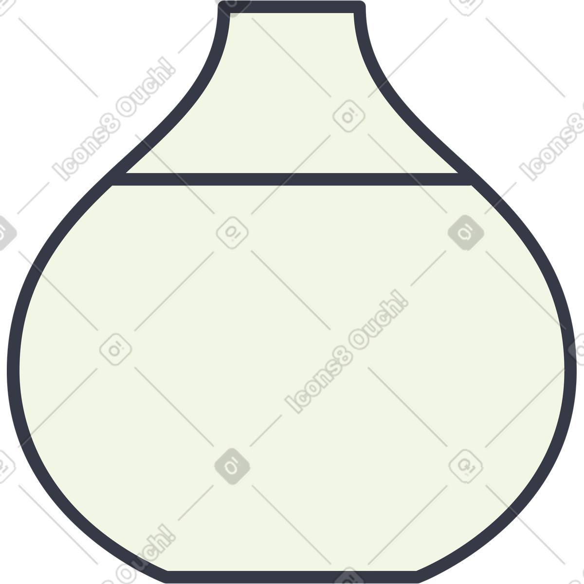 Abstract スタイルの 花瓶 のイラストをPNG、SVG形式でダウンロード