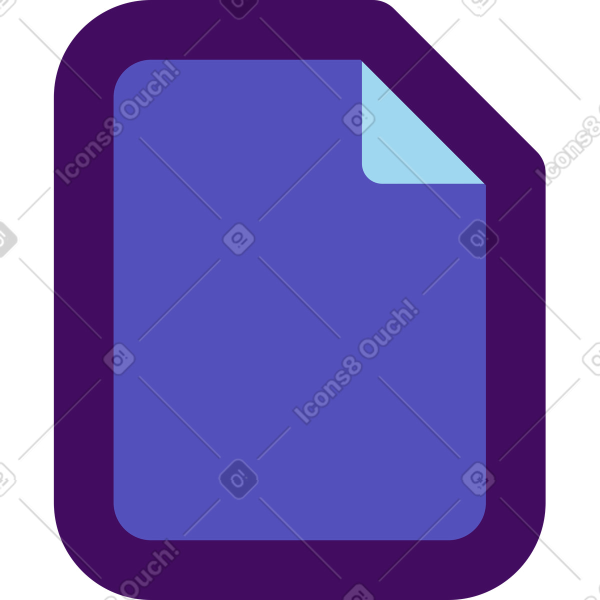 Simplistic スタイルの File icon のイラストをPNG、SVG形式でダウンロード