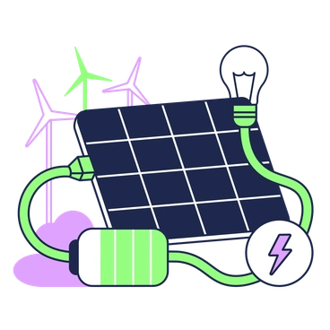 Greentech Illustrazioni vettoriali
